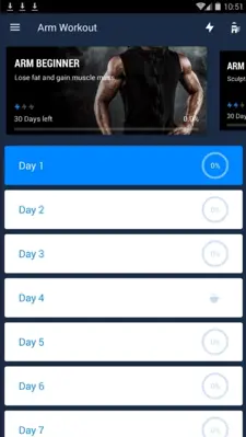 Arm Workout android App screenshot 1